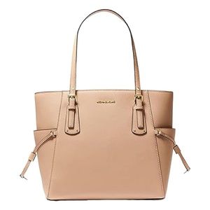 Michael Kors Voyager Leather Tote - Oyster